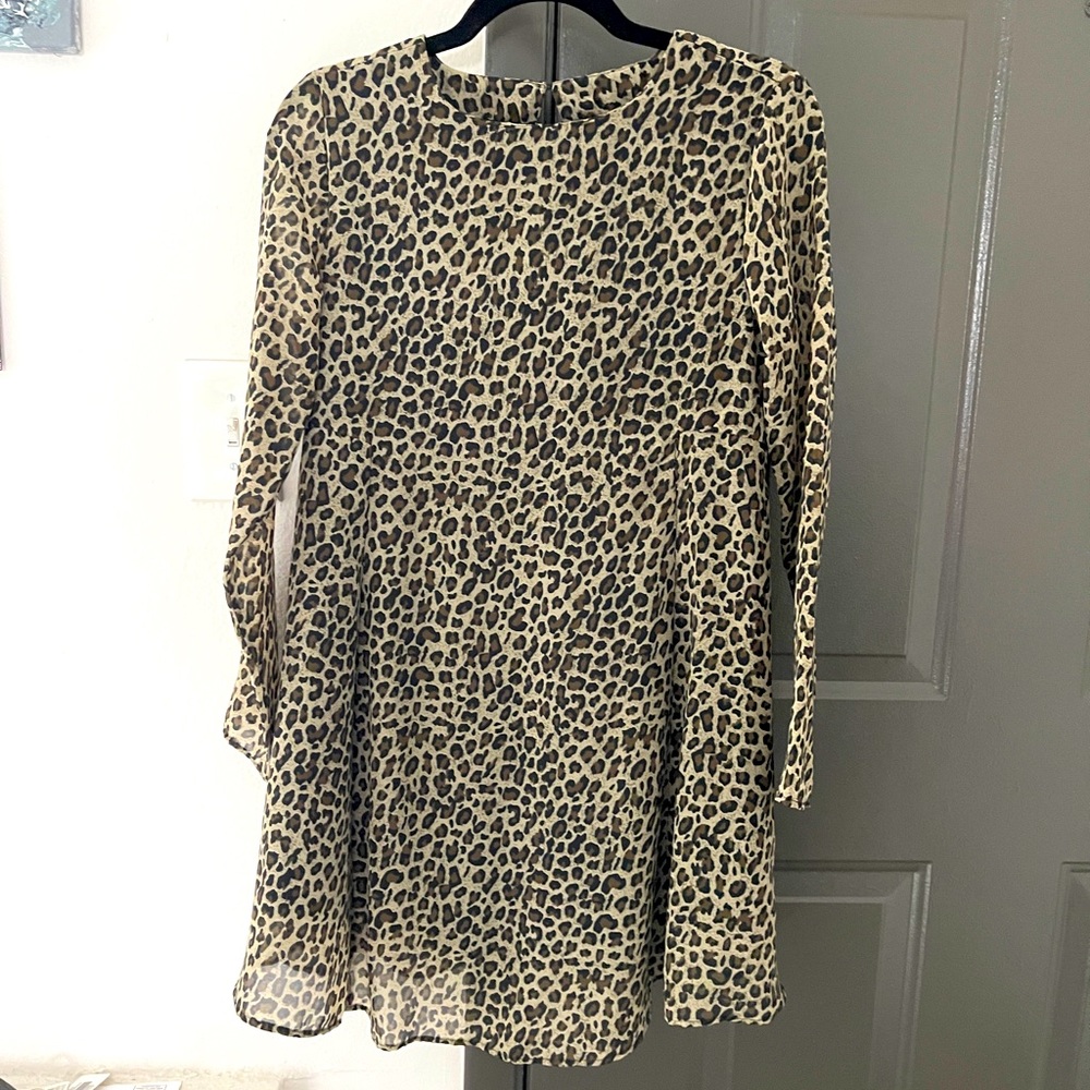 Animal print dress Mango